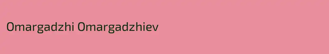 Omargadzhi Omargadzhiev